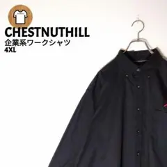 CHESTNUTHILL ワークシャツ 4XL 企業ロゴ 刺繍 太アーム B39