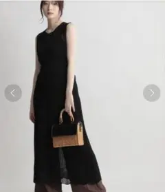 Andemiuノースリーブロングニットワンピース