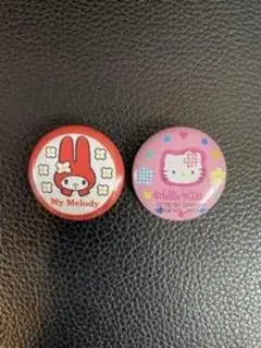 My Melody & Hello Kitty ピンバッチセット