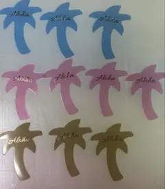 pvc 箔押し　aloha 10枚