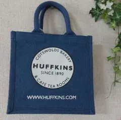 HUFFKINS ロゴ入りトートバッグ ブルー