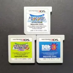 【ソフト単品】ドラゴンクエスト モンスターズ　3DSソフト　3点セット