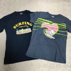 スヌーピー サーフィン Tシャツ 2枚セット