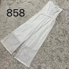 858＊kastane レースパッチワークベアサロペット