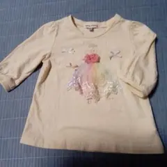 any FAM クリーム色 Tシャツ 100