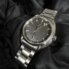 OMEGA オメガ シーマスター アクアテラ 稼働品 シルバー ブラック