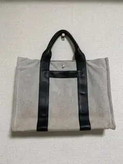 エルメス HERMES サックアーネMM トワルアッシュ トートバッグ
