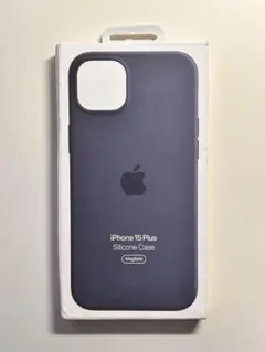 【新品】純正 iPhone 15 Plus シリコンケース・ストームブルー②