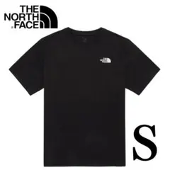 【韓国限定】ノースフェイス ロゴTシャツ S 黒