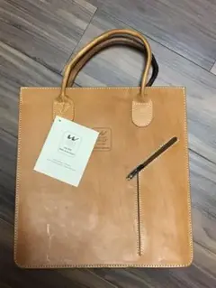 レザートートバッグ シンプルブラウン