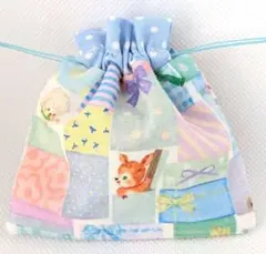334　ユキエモン　ミニ巾着　小さな収納　ライオン