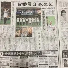 読売新聞　長嶋茂雄