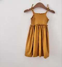 zara リブ&テクスチャーコンビネーションワンピース 98cm