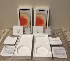iPhone12付属品 Apple純正 SIMピン&ステッカー 箱 2セット