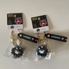 【クロミ】関西万博 黒ミャクミャク キーホルダー　新品タグ付き　2個セット