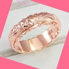 ☆即日発送☆幸せを呼ぶ指輪☆ハワイアンジュエリー ピンクゴールド リング★✩