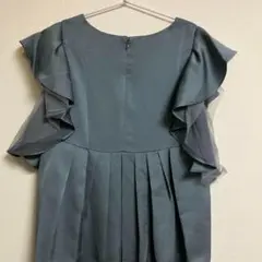 美品 アーバンリサーチロッソ フリルノースリーブ ワンピース グリーン
