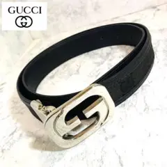 GUCCI ベルト レディース レザー キャンパス