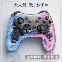 【大特価】Switch コントローラー プロコン 透明 かっこいい おしゃれ新品