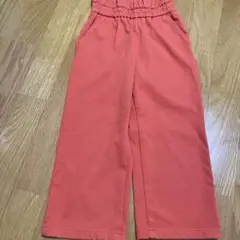 GU オレンジ　パンツ　110