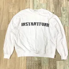 3t269 Instantfunk インスタントファンク トレーナー ホワイト