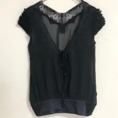 ROYALPARTY レースブラウス　カットソー　ノースリーブ　透け感a4181