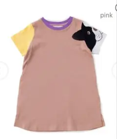 新品amiamie アミアミ　フレブルニット袖ワンピース　120 Tシャツ