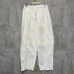 forksy. ホワイト ワイドパンツ ゴムと紐付き　Mサイズ