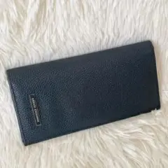 美品✨アルマーニエクスチェンジ　長財布　二つ折り　レザー　黒