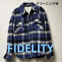 FIDELITY ウールチェックジャケット Mサイズ