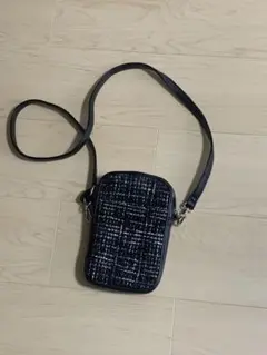 値下　POLA ショルダーポーチ　ツイード