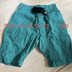 GLOBAL WORK ハーフパンツ 100cm ターコイズ