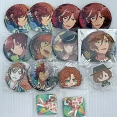 【まとめ売り】あんスタ 三毛縞斑 コレクション缶バッジ くじアクスタ等 14点