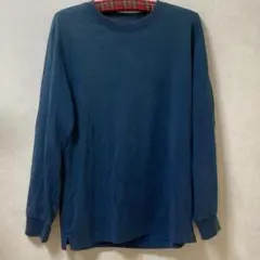 UNIQLO エアリズム ネイビー 長袖 Tシャツ Lサイズ 綿 春夏秋