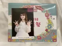 AKB48 チーム4 サムネイル公演 吉川七瀬 生誕祭 ソロL判生写真+台紙