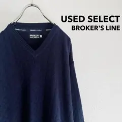 【SALE】古着 “BROKER’S LINE” Knit (navy)