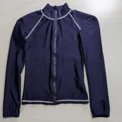 ネイビー ジップアップ ラッシュガード150cm