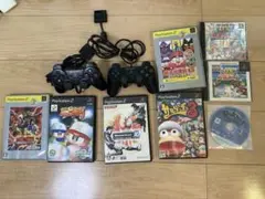 PS2 ゲームソフト＋コントローラー【※本体なし/動作未確認】