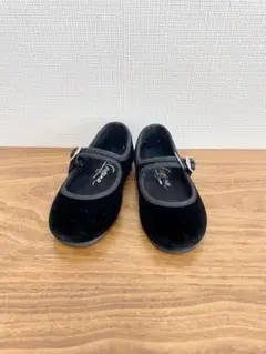 La Cadena Velour ストラップシューズ　バレエシューズ