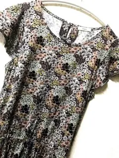 ニーム NIMES ワンピース　カットソー　ボタニカル　アースカラー❤️