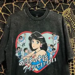 聖子ちゃんヘアー ウォッシュ加工 半袖 Tシャツ 夏 新品 お洒落 XL 2XL