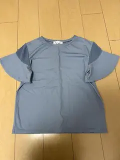 ロペピクニック 半袖シフォントップス ブルー