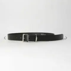 美品　＜LOEFF＞スクエアバックル ベルト ブラック