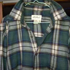 Eddie Bauer チェック柄ネルシャツ M