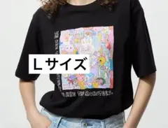 ユニクロ POPMART UT ブラック L ポップマート ラブブ Tシャツ　黒