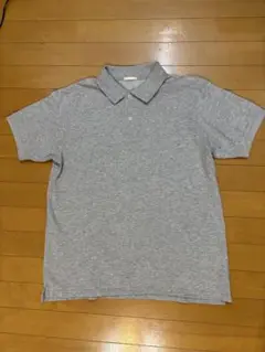 GU 鹿の子ポロシャツ　メンズL グレー　キレイです