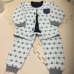 キルト　パジャマ　110cm 綿　リブ