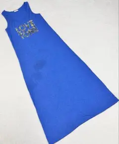 【GU】LOVE TONE ノースリーブロングワンピース M