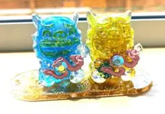 開運絵画　❀シーサーオルゴナイト❀