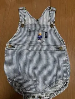 【Polo baby】オーバーオール 70cm ストライプ